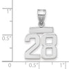 Polished Number Charms — 28