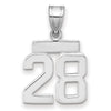 Polished Number Charms — 28