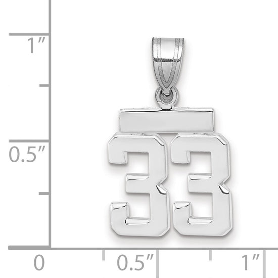 Polished Number Charms — 33