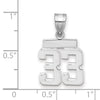 Polished Number Charms — 33