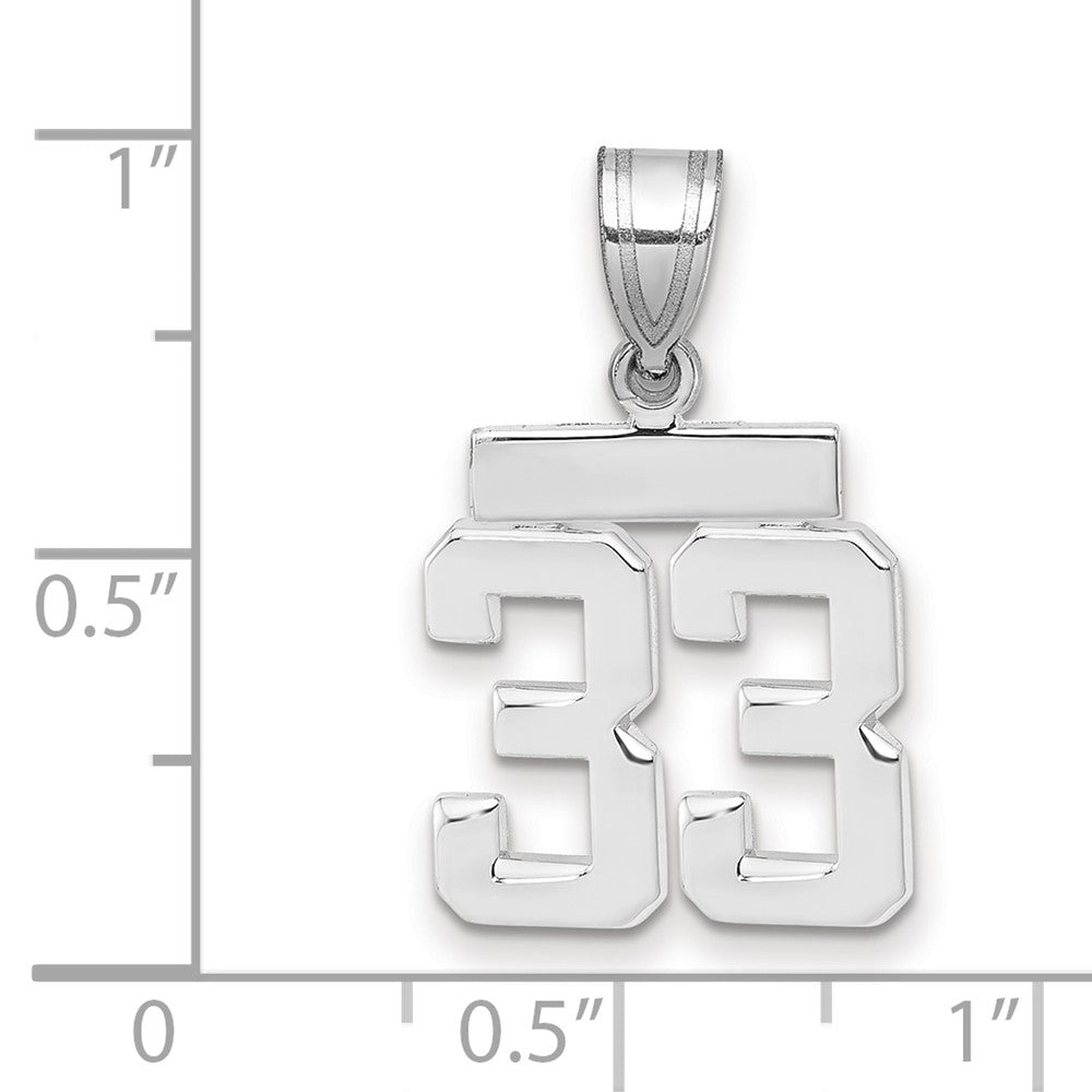 Polished Number Charms — 33