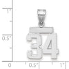 Polished Number Charms — 34