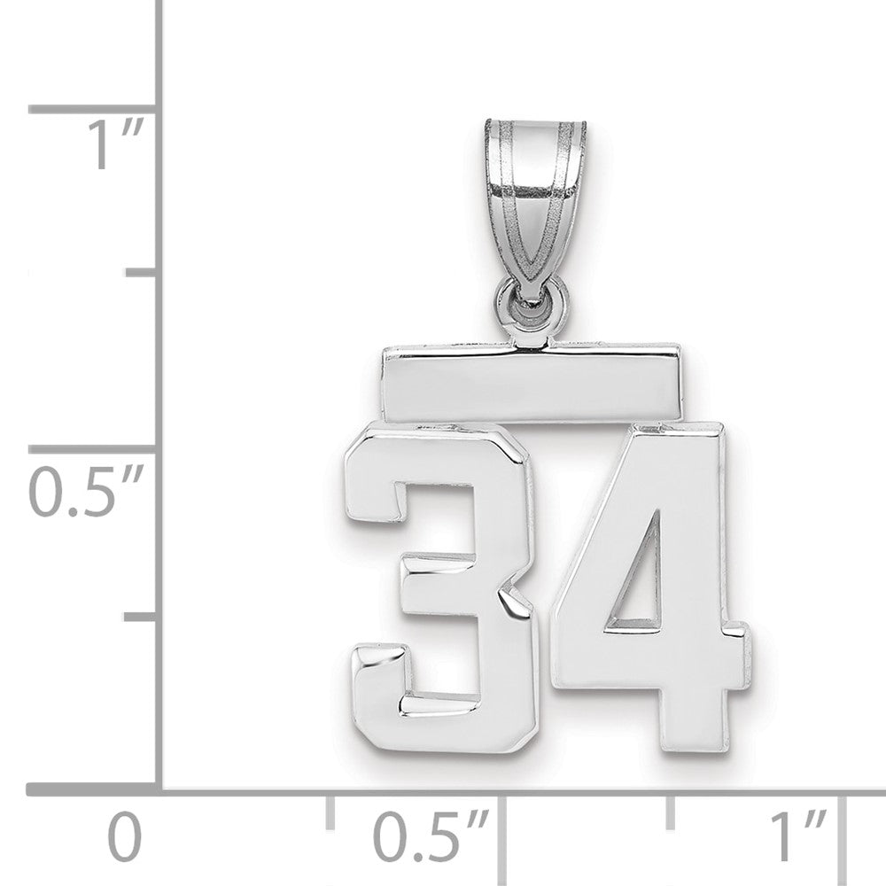 Polished Number Charms — 34