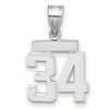 Polished Number Charms — 34