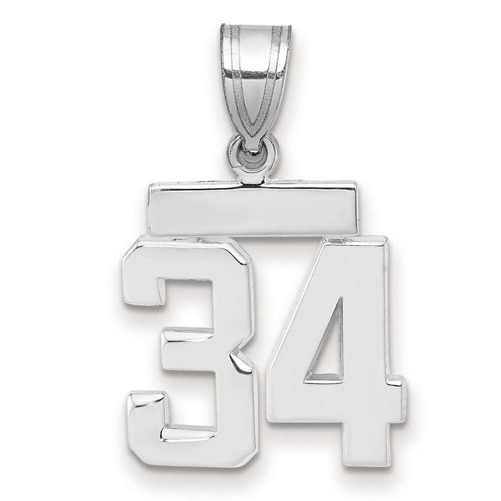 Polished Number Charms — 34