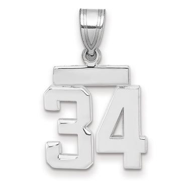 Polished Number Charms — 34