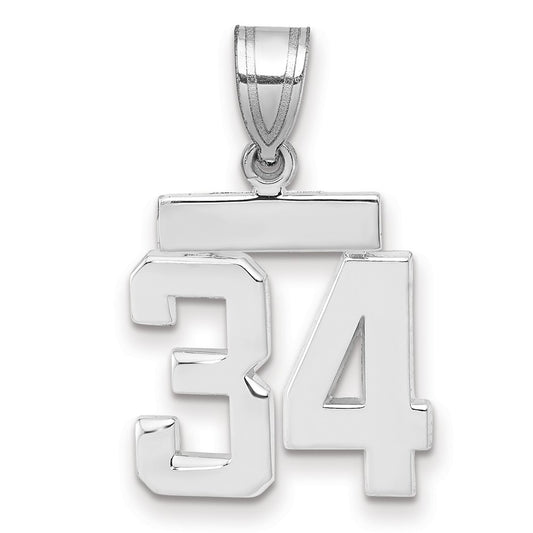 Polished Number Charms — 34