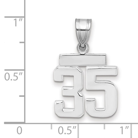 Polished Number Charms — 35