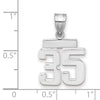 Polished Number Charms — 35