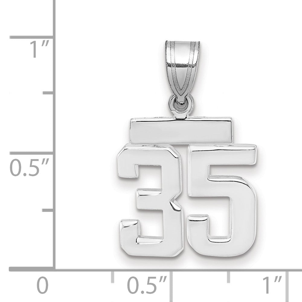 Polished Number Charms — 35