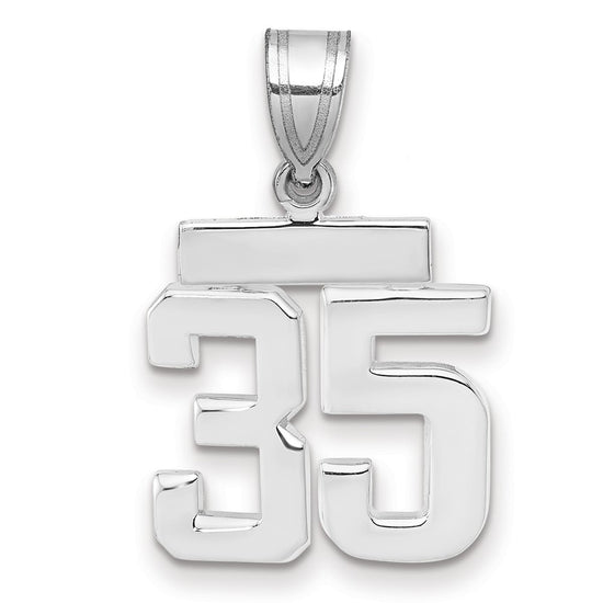 Polished Number Charms — 35