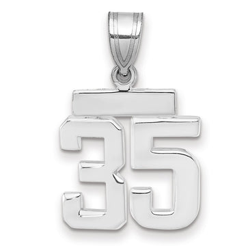 Polished Number Charms — 35