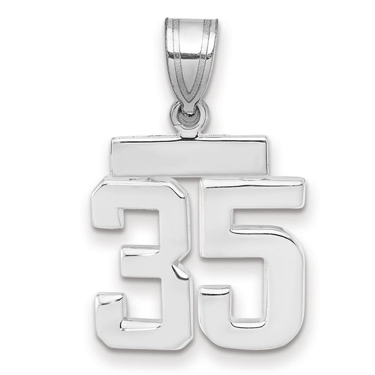 Polished Number Charms — 35