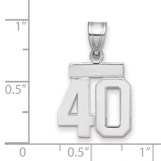 Polished Number Charms — 40