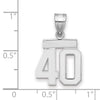 Polished Number Charms — 40