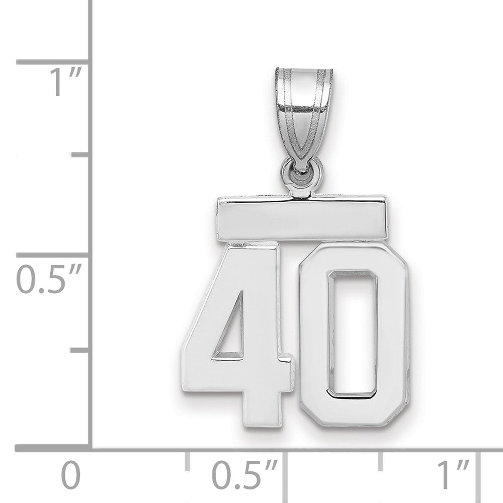 Polished Number Charms — 40