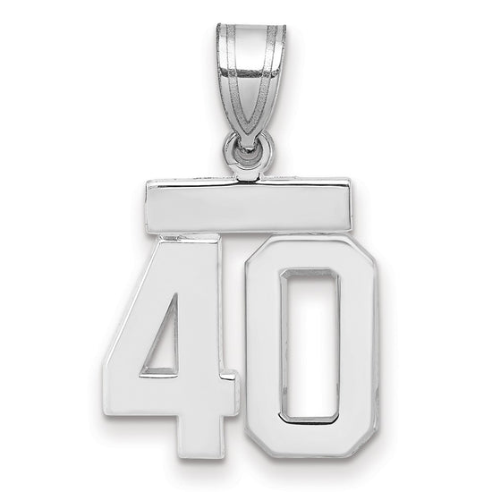 Polished Number Charms — 40