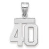 Polished Number Charms — 40