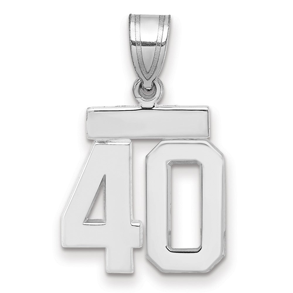 Polished Number Charms — 40