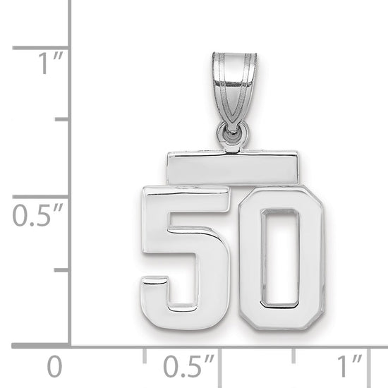 Polished Number Charms — 50