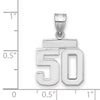 Polished Number Charms — 50