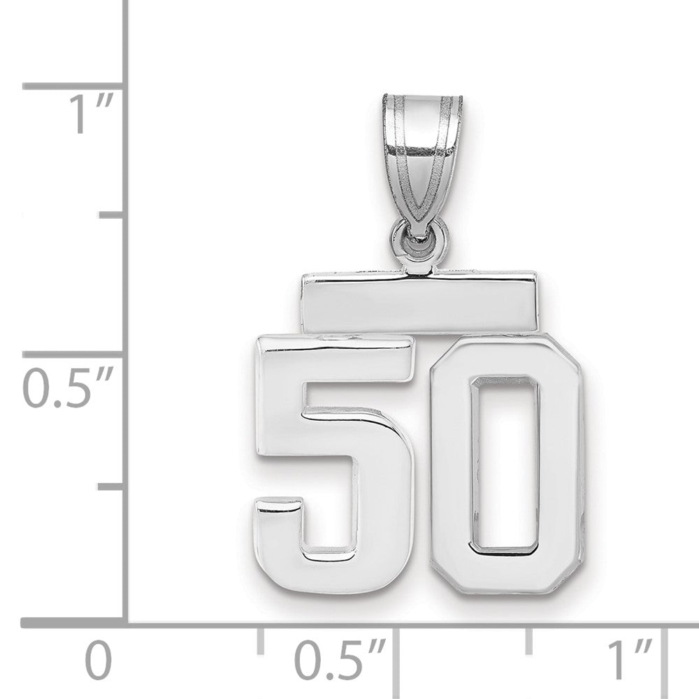 Polished Number Charms — 50