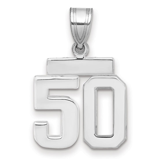 Polished Number Charms — 50
