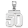 Polished Number Charms — 50