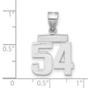 Polished Number Charms — 54