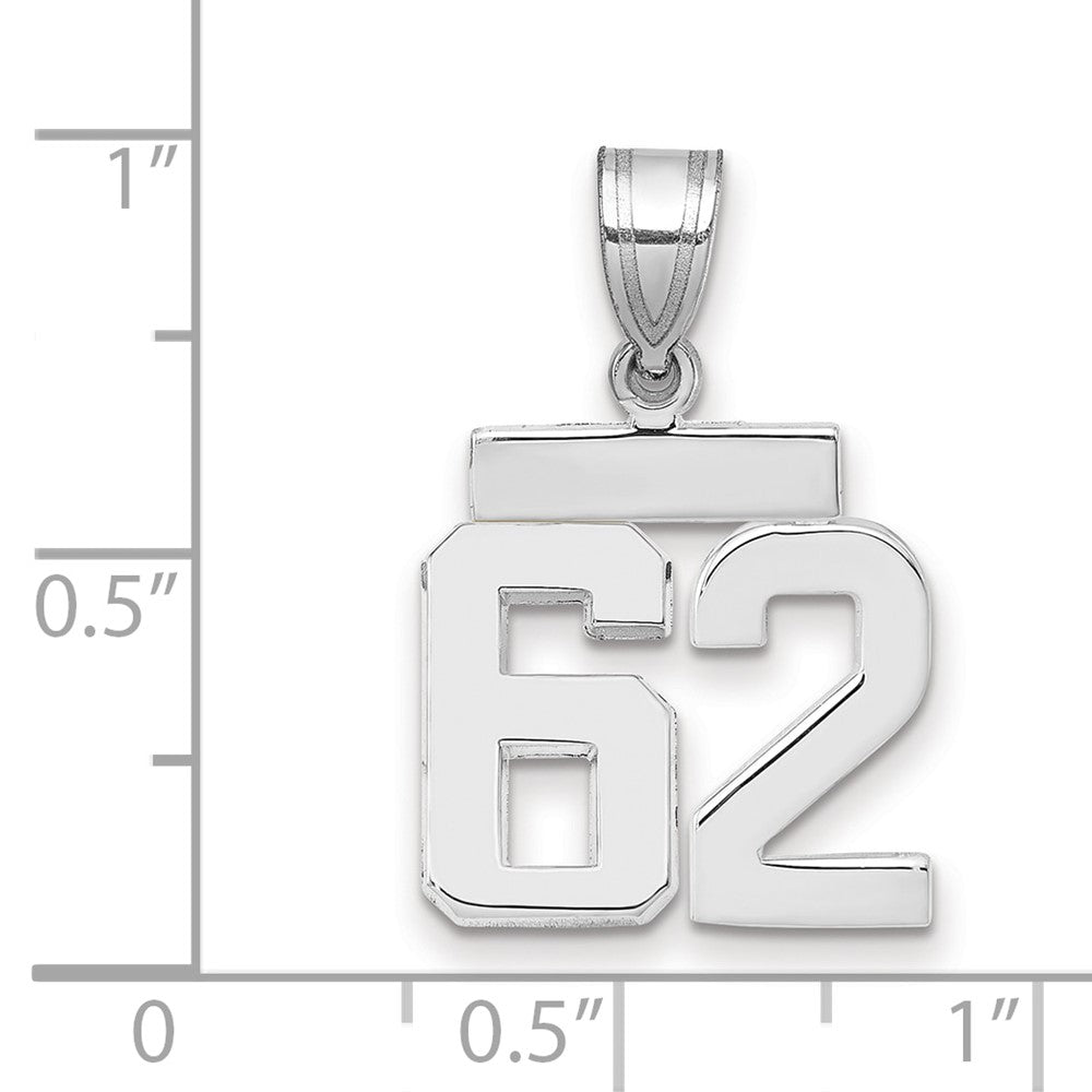 Polished Number Charms — 62