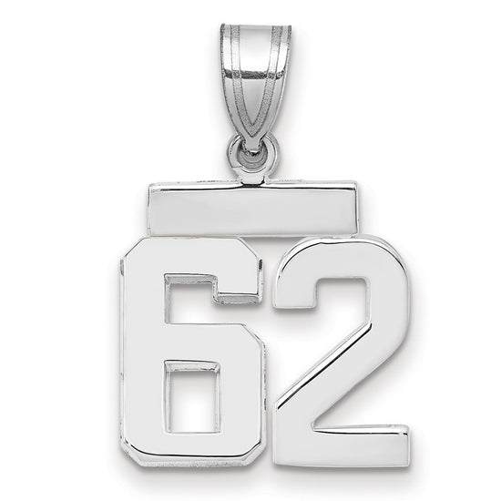 Polished Number Charms — 62