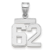 Polished Number Charms — 62