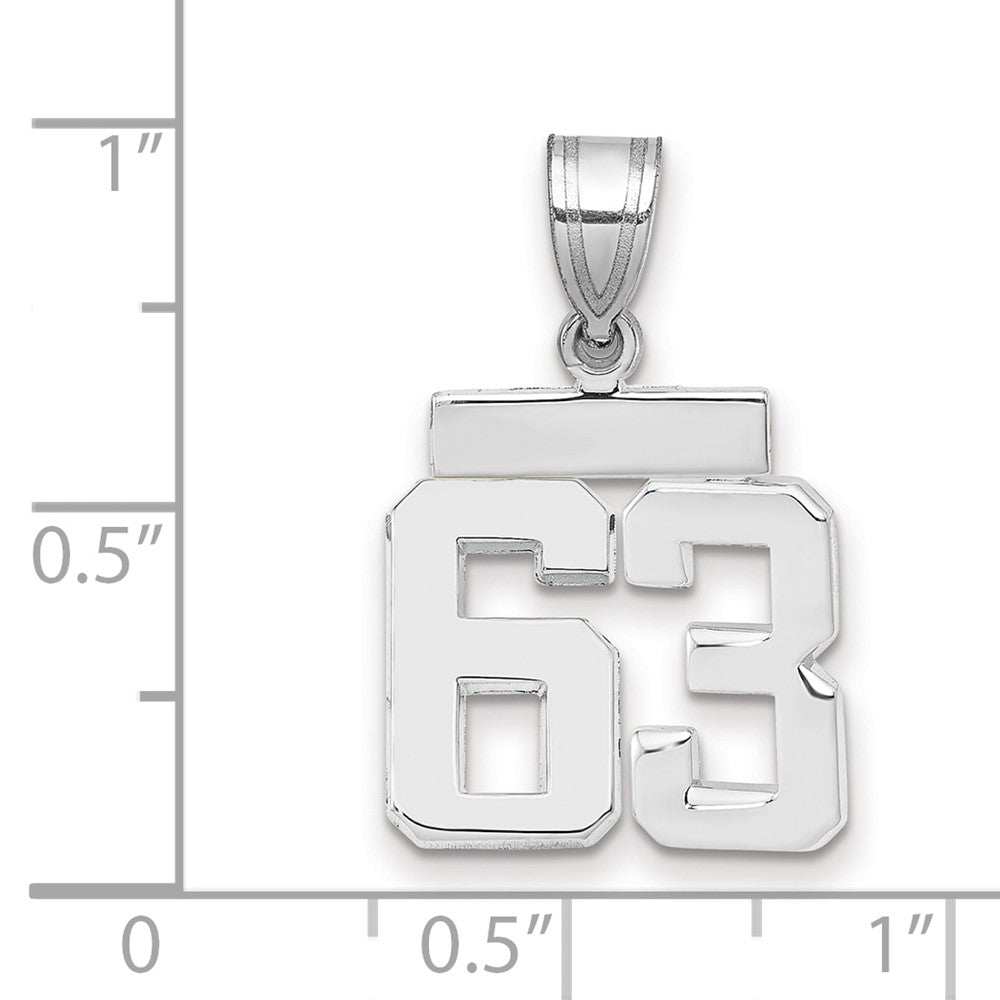 Polished Number Charms — 63