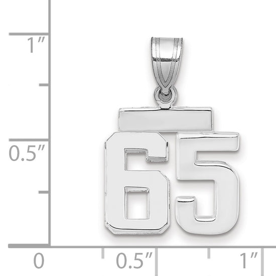 Polished Number Charms — 65