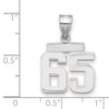 Polished Number Charms — 65