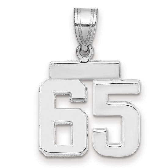 Polished Number Charms — 65