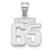 Polished Number Charms — 65