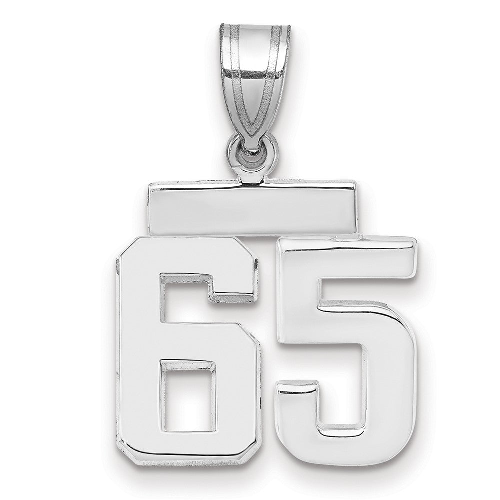 Polished Number Charms — 65
