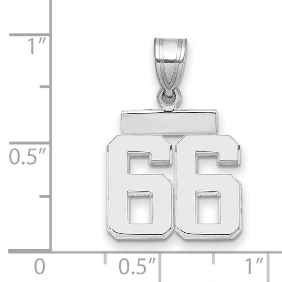 Polished Number Charms — 66