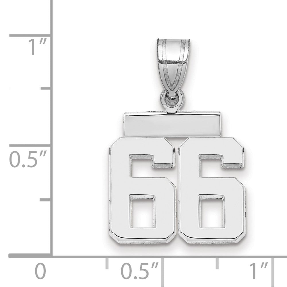 Polished Number Charms — 66