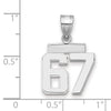 Polished Number Charms — 67