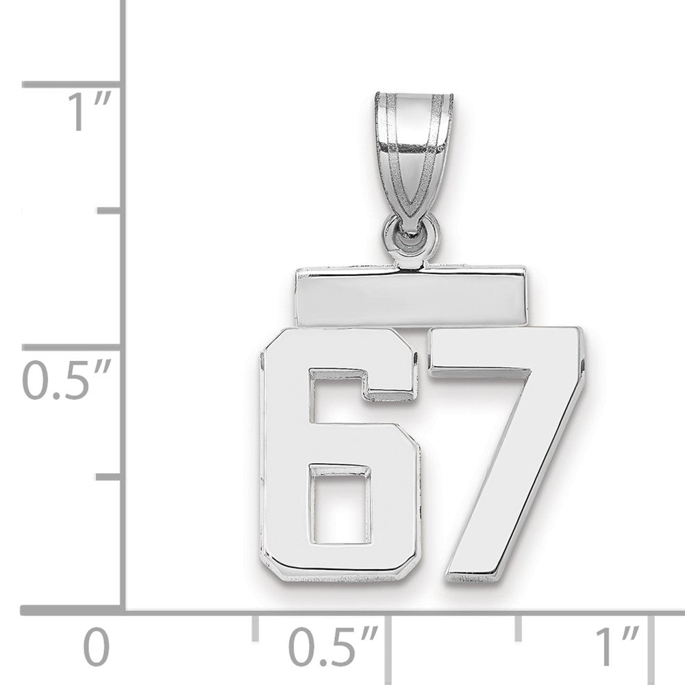 Polished Number Charms — 67