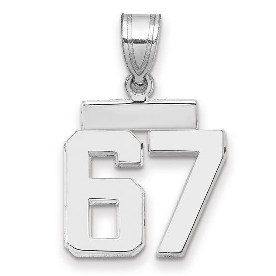 Polished Number Charms — 67