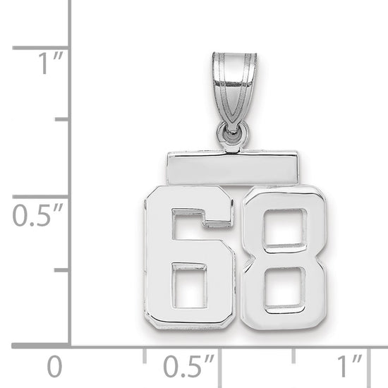 Polished Number Charms — 68