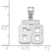 Polished Number Charms — 68