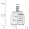 Polished Number Charms — 69