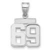 Polished Number Charms — 69