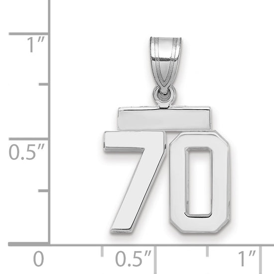 Polished Number Charms — 70