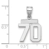 Polished Number Charms — 70