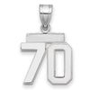 Polished Number Charms — 70